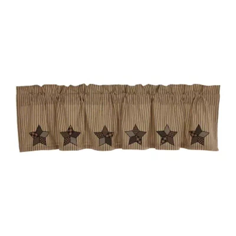 Vhc Brands Farmhouse Star Rod Pocket Valance