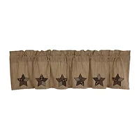Vhc Brands Farmhouse Star Rod Pocket Valance
