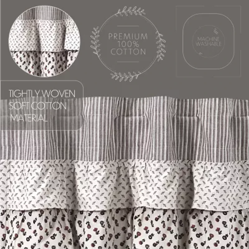 Vhc Brands Florette Rod Pocket Valance