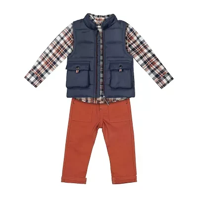 Little Lad Baby Boys 3-pc. Pant Set