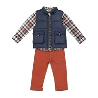 Little Lad Baby Boys 3-pc. Pant Set