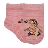 Toddler Girls 6 Pair Quarter Ankle Socks