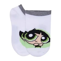 Little & Big Kid Girls 6 Pair Powerpuff No Show Socks