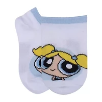 Little & Big Kid Girls 6 Pair Powerpuff No Show Socks