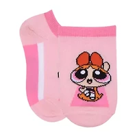 Little & Big Kid Girls 6 Pair Powerpuff No Show Socks