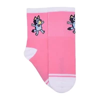 Little & Big Kid Girls 6 Pair Bluey Crew Socks