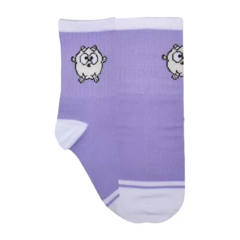 Little & Big Kid Girls 6 Pair Bluey Crew Socks