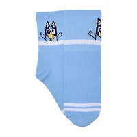 Little & Big Kid Girls 6 Pair Bluey Crew Socks