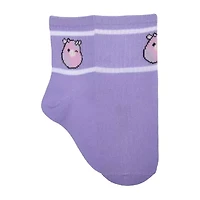 Little & Big Kid Girls 6 Pair Squishmallows Crew Socks