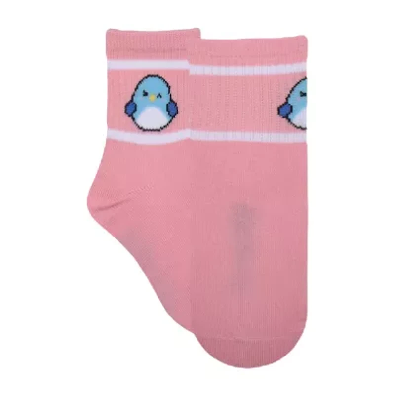 Little & Big Kid Girls 6 Pair Squishmallows Crew Socks