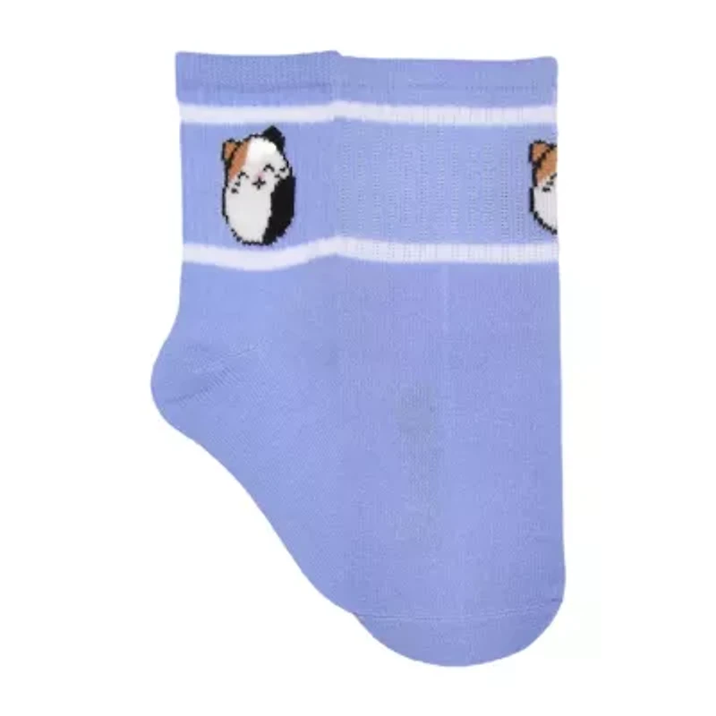 Little & Big Kid Girls 6 Pair Squishmallows Crew Socks