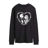 Mens Long Sleeve Nightmare Before Christmas Graphic T-Shirt
