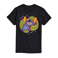 Mens Short Sleeve Lilo & Stitch Halloween Graphic T-Shirt