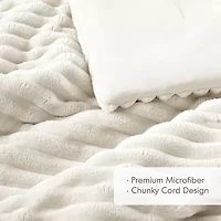 510 Design Avril Fluffy Ribbed Plush Midweight Comforter Set
