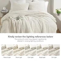 510 Design Avril Fluffy Ribbed Plush Midweight Comforter Set