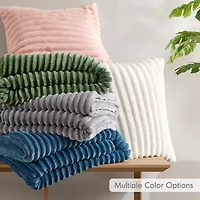 510 Design Avril Fluffy Ribbed Plush Midweight Comforter Set