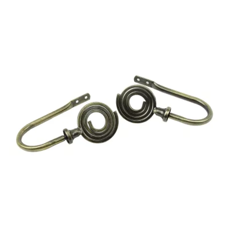 Rod Desyne Decorative Holdbacks with Coil Finials