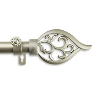 Rod Desyne Flora 1" Adjustable Curtain