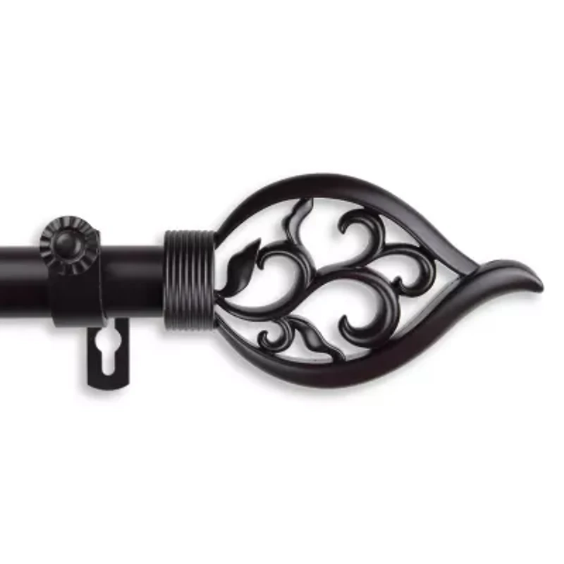 Rod Desyne Flora 1" Adjustable Curtain