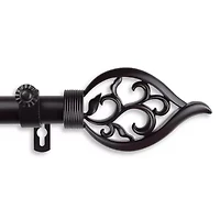 Rod Desyne Flora 1" Adjustable Curtain