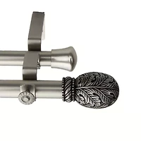 Rod Desyne Forest 13/16" Adjustable Double Curtain