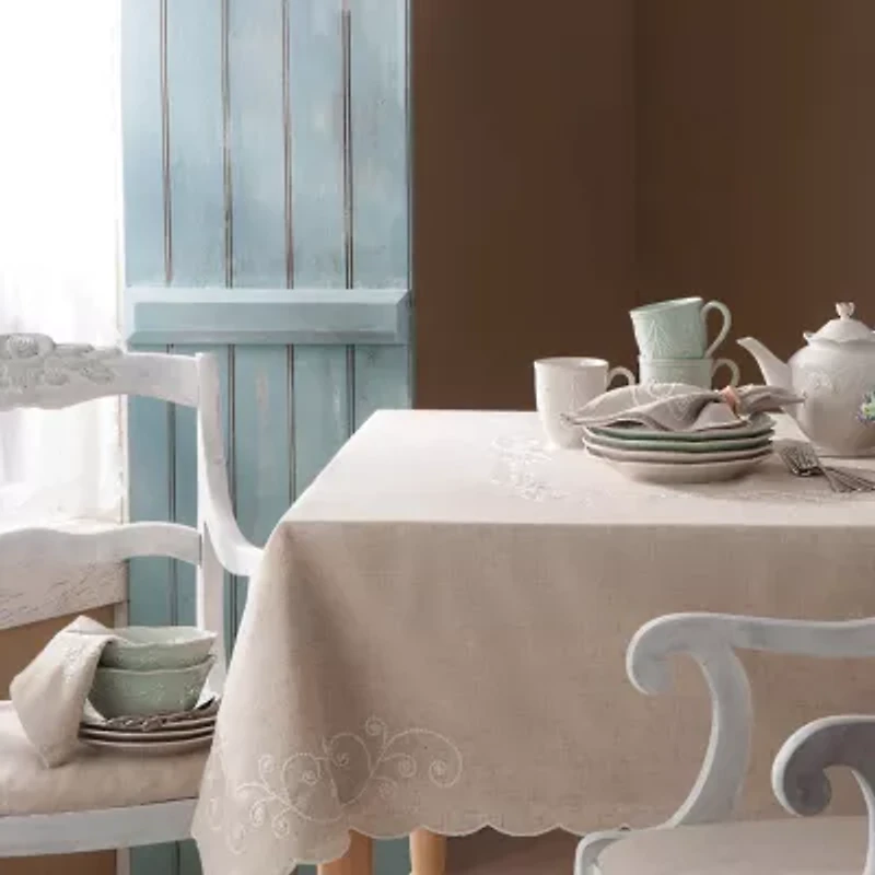 Lenox French Perle Linen Tablecloth