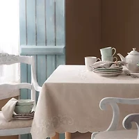 Lenox French Perle Linen Tablecloth