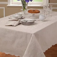 Lenox French Perle Linen Tablecloth