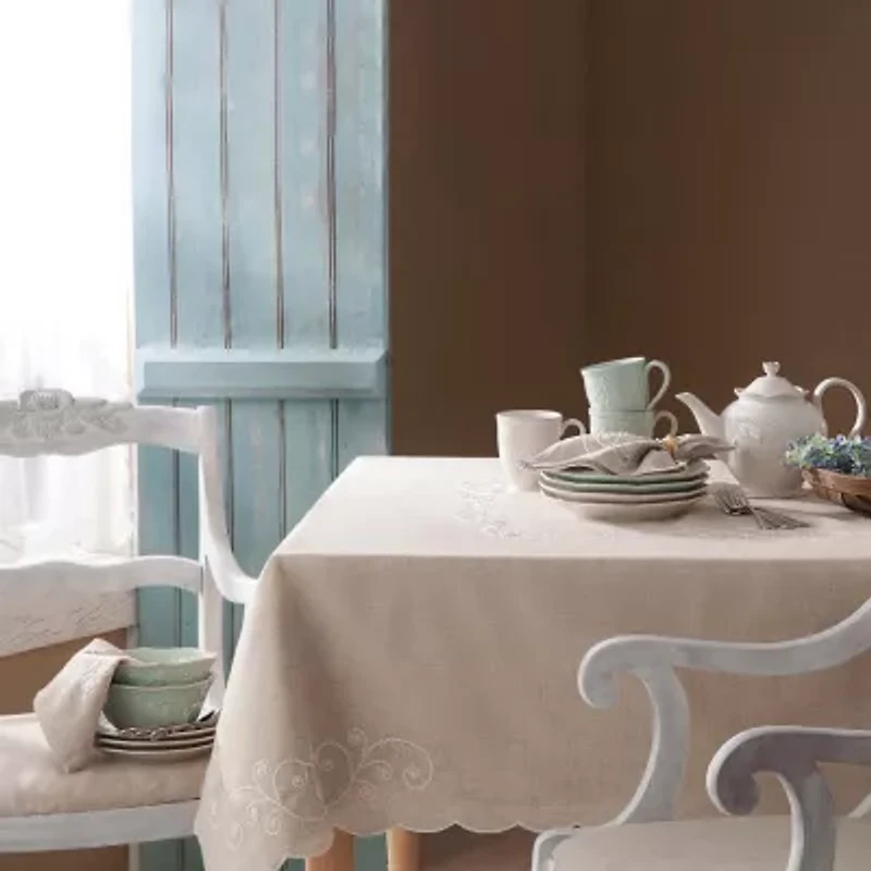 Lenox French Perle Linen Tablecloth