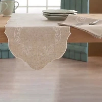 Lenox French Perle Embroidered Table Runner