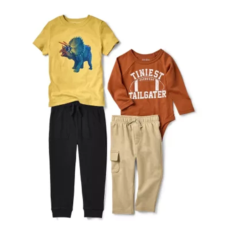 Okie Dokie Jersey Toddler & Little Boys Tapered Regular Fit Jogger Pant