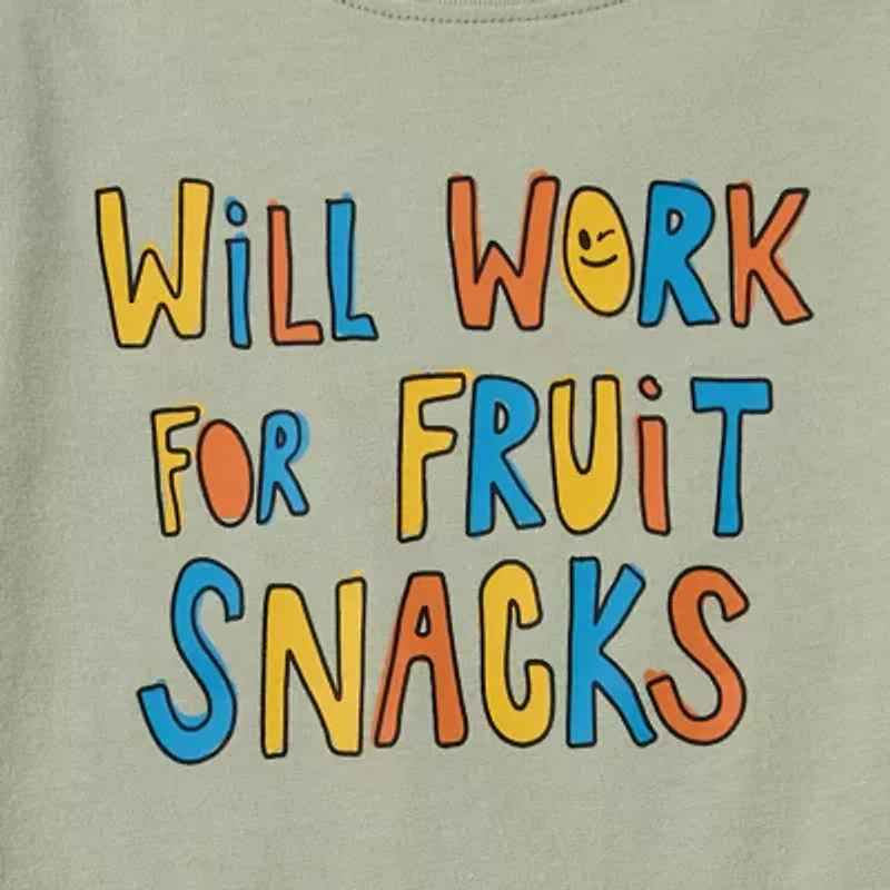 Okie Dokie Toddler & Little Boys Crew Neck Long Sleeve Regular Fit Graphic T-Shirt