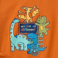 Okie Dokie Toddler & Little Boys Crew Neck Long Sleeve Regular Fit Graphic T-Shirt