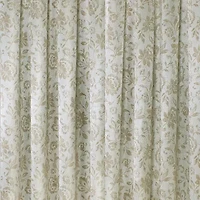 Regal Home Regency Watercolor Floral Rod Pocket Light-Filtering Single Curtain Panel