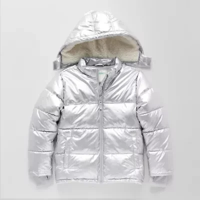 Thereabouts Little & Big Kid Girls Heavyweight Puffer Jacket