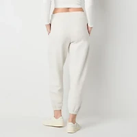 Arizona Womens Cinched Juniors Fleece Jogger Pant