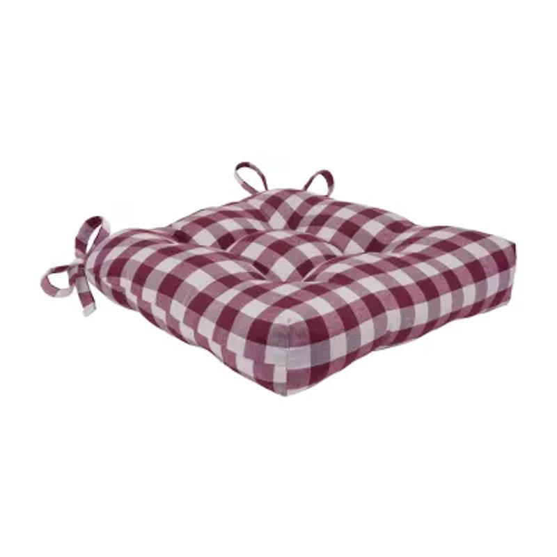Achim Buffalo Check Tufted Dining Cushion