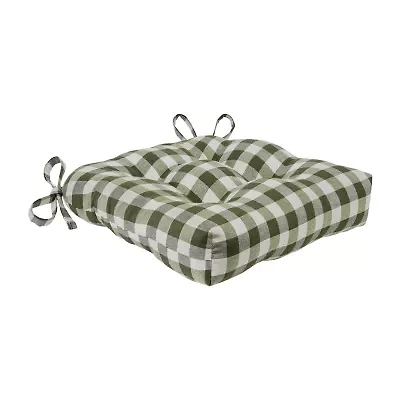 Achim Buffalo Check Tufted Dining Cushion