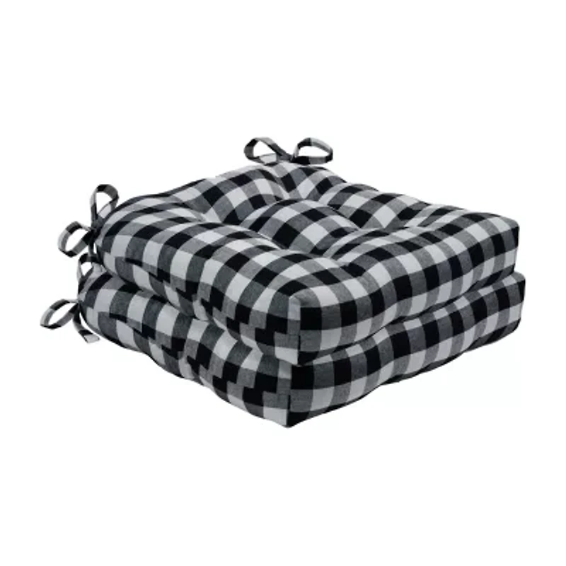 Achim Buffalo Check Tufted Dining Cushion