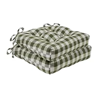 Achim Buffalo Check Tufted Dining Cushion