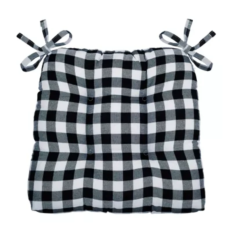 Achim Buffalo Check Tufted Dining Cushion