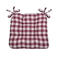Achim Buffalo Check Tufted Dining Cushion