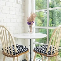 Achim Buffalo Check Tufted Dining Cushion