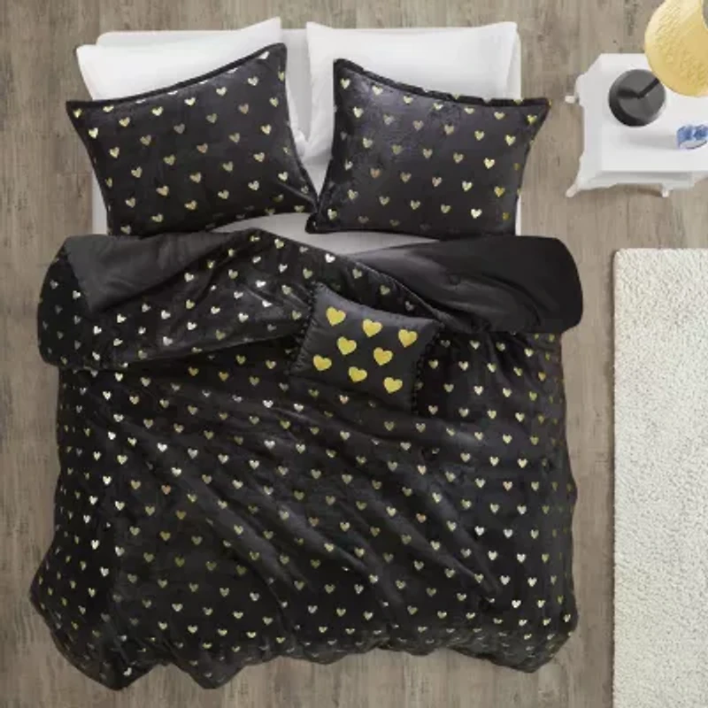 Intelligent Design Jenna Geometric Comforter Set with decorative pillow