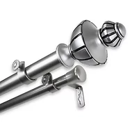 Rod Desyne Jerome 1" Double Adjustable Curtain