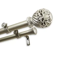 Rod Desyne Lanette 1" Adjustable Double Curtain