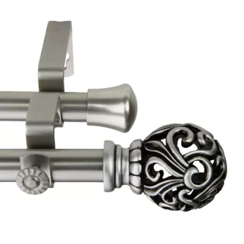 Rod Desyne Adora 13/16" Adjustable Double Curtain