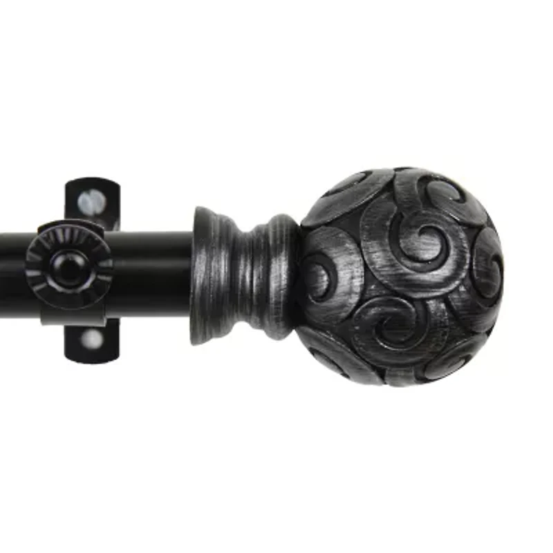 Rod Desyne Bonbon 13/16" Adjustable Curtain