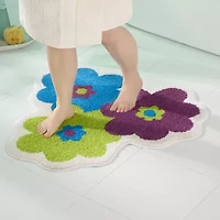 Town And Country Blossom Purple Bath Rug