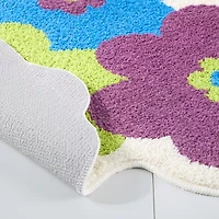Town And Country Blossom Purple Bath Rug